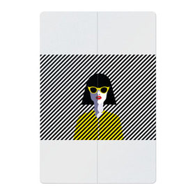 Магнитный плакат 2Х3 с принтом Pop art girl в Екатеринбурге, Полимерный материал с магнитным слоем | 6 деталей размером 9*9 см | abstraction | bright | color | fashion | hair | lines | lips | pop art | rack | red | style | yellow | абстракция | губы | желтый | каре | красный | линии | мода | очки | поп арт | прическа | стиль | цвет | яркий