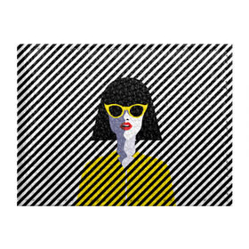 Обложка для студенческого билета с принтом Pop art girl в Екатеринбурге, натуральная кожа | Размер: 11*8 см; Печать на всей внешней стороне | Тематика изображения на принте: abstraction | bright | color | fashion | hair | lines | lips | pop art | rack | red | style | yellow | абстракция | губы | желтый | каре | красный | линии | мода | очки | поп арт | прическа | стиль | цвет | яркий