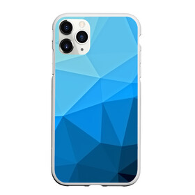 Чехол для iPhone 11 Pro Max матовый с принтом geometric blue в Екатеринбурге, Силикон |  | abstraction | абстракция | геометрия | грани | линии | полигоны | розовый | сочетания | текстура | треугольники