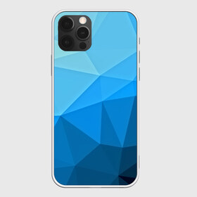 Чехол для iPhone 12 Pro Max с принтом geometric blue в Екатеринбурге, Силикон |  | Тематика изображения на принте: abstraction | абстракция | геометрия | грани | линии | полигоны | розовый | сочетания | текстура | треугольники