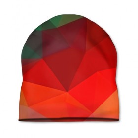 Шапка 3D с принтом Abstraction colorise в Екатеринбурге, 100% полиэстер | универсальный размер, печать по всей поверхности изделия | abstraction | абстракция | геометрия | грани | линии | полигоны | сочетания | текстура | треугольники