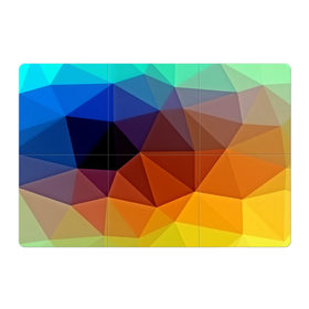 Магнитный плакат 3Х2 с принтом Цветные стёкла в Екатеринбурге, Полимерный материал с магнитным слоем | 6 деталей размером 9*9 см | abstraction | абстракция | геометрия | грани | линии | полигоны | розовый | сочетания | текстура | треугольники