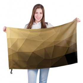 Флаг 3D с принтом Brown abstract в Екатеринбурге, 100% полиэстер | плотность ткани — 95 г/м2, размер — 67 х 109 см. Принт наносится с одной стороны | Тематика изображения на принте: 