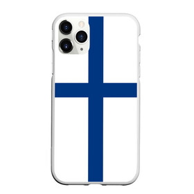 Чехол для iPhone 11 Pro матовый с принтом Флаг Финляндии в Екатеринбурге, Силикон |  | Тематика изображения на принте: finland | flag | suomi | финляндия | флаг