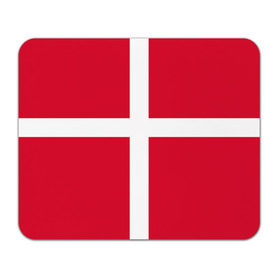 Коврик прямоугольный с принтом Флаг Дании в Екатеринбурге, натуральный каучук | размер 230 х 185 мм; запечатка лицевой стороны | danmark | denmark | flag | дания | флаг