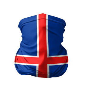 Бандана-труба 3D с принтом Флаг Исландии в Екатеринбурге, 100% полиэстер, ткань с особыми свойствами — Activecool | плотность 150‒180 г/м2; хорошо тянется, но сохраняет форму | Тематика изображения на принте: flag | iceland | island | исландия | флаг