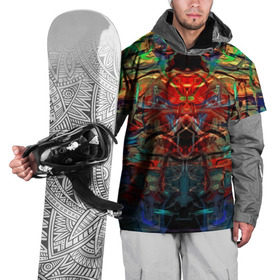 Накидка на куртку 3D с принтом psychedelic в Екатеринбурге, 100% полиэстер |  | abstraction | color | spray | абстракция | волны | краска | краски | линии | оптические | полосы | разводы | узоры | фрактал | цветные