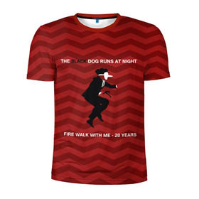 Мужская футболка 3D спортивная с принтом Twin Peaks в Екатеринбурге, 100% полиэстер с улучшенными характеристиками | приталенный силуэт, круглая горловина, широкие плечи, сужается к линии бедра | twin peaks | арт | сериал | твин пикс | фильмы