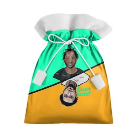 Подарочный 3D мешок с принтом Kendrick Lamar в Екатеринбурге, 100% полиэстер | Размер: 29*39 см | k dot | kendrick lamar | дакворт | двуликий | карта | картинка | кендрик | король | король хип хопа | ламар | лицо | музыкант | певец | репер | рисунок | хип хоп