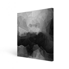 Холст квадратный с принтом Polygon gray в Екатеринбурге, 100% ПВХ |  | abstraction | polygon | абстракция | грань | краски | кубик | кубики | линии | мозаика | ребро | текстура | узор