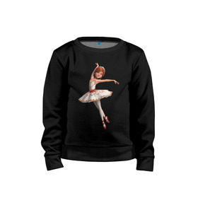 Детский свитшот хлопок с принтом Балерина в Екатеринбурге, 100% хлопок | круглый вырез горловины, эластичные манжеты, пояс и воротник | балерина | виктор | камилла | одетта | опера | фелис