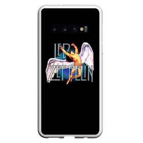 Чехол для Samsung Galaxy S10 с принтом Led Zeppelin Angel в Екатеринбурге, Силикон | Область печати: задняя сторона чехла, без боковых панелей | рок
