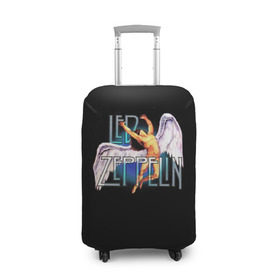 Чехол для чемодана 3D с принтом Led Zeppelin Angel в Екатеринбурге, 86% полиэфир, 14% спандекс | двустороннее нанесение принта, прорези для ручек и колес | рок
