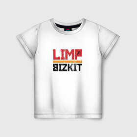 Детская футболка 3D с принтом Limp Bizkit Logo в Екатеринбурге, 100% гипоаллергенный полиэфир | прямой крой, круглый вырез горловины, длина до линии бедер, чуть спущенное плечо, ткань немного тянется | Тематика изображения на принте: 