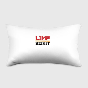 Подушка 3D антистресс с принтом Limp Bizkit Logo в Екатеринбурге, наволочка — 100% полиэстер, наполнитель — вспененный полистирол | состоит из подушки и наволочки на молнии | 