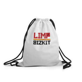 Рюкзак-мешок 3D с принтом Limp Bizkit Logo в Екатеринбурге, 100% полиэстер | плотность ткани — 200 г/м2, размер — 35 х 45 см; лямки — толстые шнурки, застежка на шнуровке, без карманов и подкладки | 