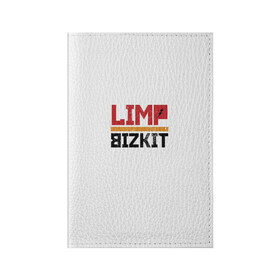 Обложка для паспорта матовая кожа с принтом Limp Bizkit Logo в Екатеринбурге, натуральная матовая кожа | размер 19,3 х 13,7 см; прозрачные пластиковые крепления | Тематика изображения на принте: 