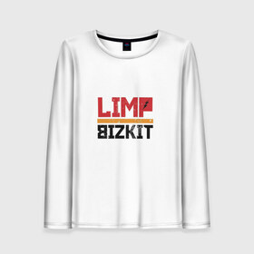 Женский лонгслив 3D с принтом Limp Bizkit Logo в Екатеринбурге, 100% полиэстер | длинные рукава, круглый вырез горловины, полуприлегающий силуэт | 