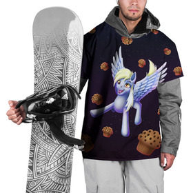 Накидка на куртку 3D с принтом Дерпи в Екатеринбурге, 100% полиэстер |  | cosmos | derpy | mlp | muffins | pegas | pegasus | pony | space | stars | дерпи | звезды | кексы | космос | маффины | пегас | полет | пони