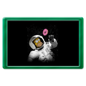 Магнит 45*70 с принтом Space Homer в Екатеринбурге, Пластик | Размер: 78*52 мм; Размер печати: 70*45 | homer | simpsons | гомер | симпсон | симпсоны
