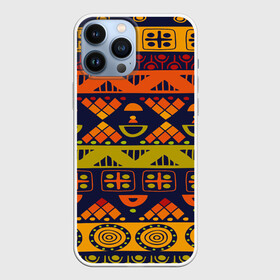 Чехол для iPhone 13 Pro Max с принтом Африканские символы в Екатеринбурге,  |  | Тематика изображения на принте: africa | pattern | африка | африканские мотивы | народы африки | национальная одежда | переплетение нитей | ткани | узор | этнический узор
