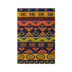 Обложка для паспорта матовая кожа с принтом Африканские символы в Екатеринбурге, натуральная матовая кожа | размер 19,3 х 13,7 см; прозрачные пластиковые крепления | africa | pattern | африка | африканские мотивы | народы африки | национальная одежда | переплетение нитей | ткани | узор | этнический узор