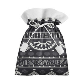 Подарочный 3D мешок с принтом Black&White africa в Екатеринбурге, 100% полиэстер | Размер: 29*39 см | Тематика изображения на принте: 