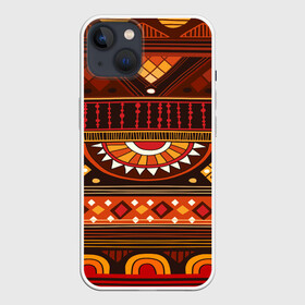 Чехол для iPhone 13 с принтом Узорная этника в Екатеринбурге,  |  | africa | pattern | африка | африканские мотивы | народы африки | национальная одежда | переплетение нитей | ткани | узор | этнический узор