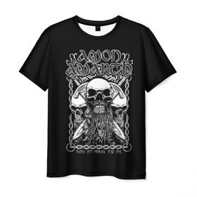Мужская футболка 3D с принтом Amon Amarth #3 в Екатеринбурге, 100% полиэфир | прямой крой, круглый вырез горловины, длина до линии бедер | amart | amarth | amon | death | hegg | johan | metal | music | viking | амарз | амарс | амарт | амон | викинг | дет | дэт | йохан | метал | металл | хег | хегг