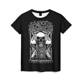 Женская футболка 3D с принтом Amon Amarth #3 в Екатеринбурге, 100% полиэфир ( синтетическое хлопкоподобное полотно) | прямой крой, круглый вырез горловины, длина до линии бедер | amart | amarth | amon | death | hegg | johan | metal | music | viking | амарз | амарс | амарт | амон | викинг | дет | дэт | йохан | метал | металл | хег | хегг