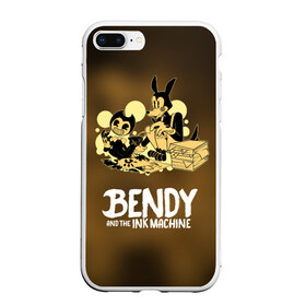 Чехол для iPhone 7Plus/8 Plus матовый с принтом Bendy and the ink machine (3D) в Екатеринбурге, Силикон | Область печати: задняя сторона чехла, без боковых панелей | bendy | horror | ink | machine