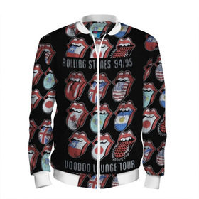 Мужской бомбер 3D с принтом The Rolling Stones в Екатеринбурге, 100% полиэстер | застегивается на молнию, по бокам два кармана без застежек, по низу бомбера и на воротнике - эластичная резинка | англия | аргентина | блюз рок | канада | мик джаггер | музыка | песни | психоделический рок | ритм н блюз | рок | рок н ролл | ролинг | рот | стоун | стоунз | сша | флаг | язык | япония
