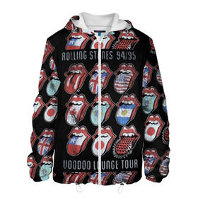Мужская куртка 3D с принтом The Rolling Stones в Екатеринбурге, ткань верха — 100% полиэстер, подклад — флис | прямой крой, подол и капюшон оформлены резинкой с фиксаторами, два кармана без застежек по бокам, один большой потайной карман на груди. Карман на груди застегивается на липучку | Тематика изображения на принте: англия | аргентина | блюз рок | канада | мик джаггер | музыка | песни | психоделический рок | ритм н блюз | рок | рок н ролл | ролинг | рот | стоун | стоунз | сша | флаг | язык | япония