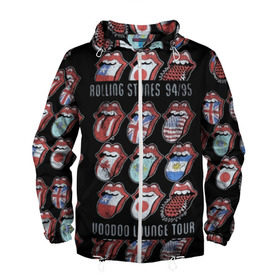 Мужская ветровка 3D с принтом The Rolling Stones в Екатеринбурге, 100% полиэстер | подол и капюшон оформлены резинкой с фиксаторами, два кармана без застежек по бокам, один потайной карман на груди | англия | аргентина | блюз рок | канада | мик джаггер | музыка | песни | психоделический рок | ритм н блюз | рок | рок н ролл | ролинг | рот | стоун | стоунз | сша | флаг | язык | япония