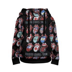 Детская толстовка 3D с принтом The Rolling Stones в Екатеринбурге, 100% полиэстер | двухслойный капюшон со шнурком для регулировки, мягкие манжеты на рукавах и по низу толстовки, спереди карман-кенгуру с мягким внутренним слоем | англия | аргентина | блюз рок | канада | мик джаггер | музыка | песни | психоделический рок | ритм н блюз | рок | рок н ролл | ролинг | рот | стоун | стоунз | сша | флаг | язык | япония