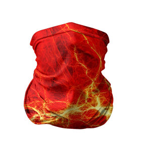 Бандана-труба 3D с принтом Огненные молнии в Екатеринбурге, 100% полиэстер, ткань с особыми свойствами — Activecool | плотность 150‒180 г/м2; хорошо тянется, но сохраняет форму | абстракции | арт | молния | огонь | полосы | узорыpattern