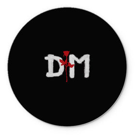Коврик круглый с принтом Depeche mode в Екатеринбурге, резина и полиэстер | круглая форма, изображение наносится на всю лицевую часть | depeche mode | music | альтернатива | музыка | рок