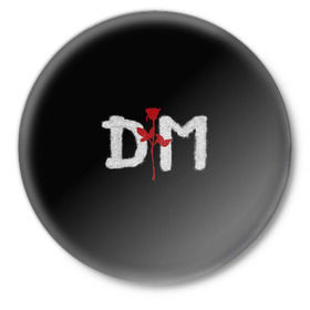 Значок с принтом Depeche mode в Екатеринбурге,  металл | круглая форма, металлическая застежка в виде булавки | Тематика изображения на принте: depeche mode | music | альтернатива | музыка | рок