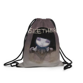 Рюкзак-мешок 3D с принтом Seether в Екатеринбурге, 100% полиэстер | плотность ткани — 200 г/м2, размер — 35 х 45 см; лямки — толстые шнурки, застежка на шнуровке, без карманов и подкладки | saron gas | seether