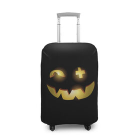 Чехол для чемодана 3D с принтом Happy Halloween в Екатеринбурге, 86% полиэфир, 14% спандекс | двустороннее нанесение принта, прорези для ручек и колес | 