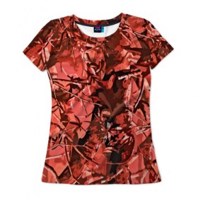 Женская футболка 3D с принтом camouflage texture в Екатеринбурге, 100% полиэфир ( синтетическое хлопкоподобное полотно) | прямой крой, круглый вырез горловины, длина до линии бедер | армия | камуфляж | пиксели | силовые структуры | текстуры | хаки