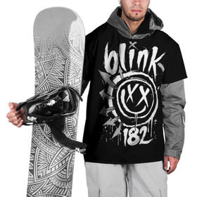 Накидка на куртку 3D с принтом Blink-182 в Екатеринбурге, 100% полиэстер |  | blink | california | pop | punk | rock | группа | калифорния | панк | рок
