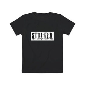 Детская футболка хлопок с принтом Stalker в Екатеринбурге, 100% хлопок | круглый вырез горловины, полуприлегающий силуэт, длина до линии бедер | stalker | сталкер