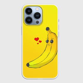 Чехол для iPhone 13 Pro с принтом Just Banana (Yellow) в Екатеринбурге,  |  | banana | банан | желтый | оранжевый | фрукты