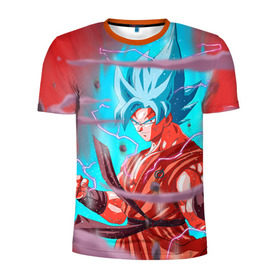Мужская футболка 3D спортивная с принтом Dragon Ball в Екатеринбурге, 100% полиэстер с улучшенными характеристиками | приталенный силуэт, круглая горловина, широкие плечи, сужается к линии бедра | anime | dragon ball | драконий жемчуг | жемчуг дракона
