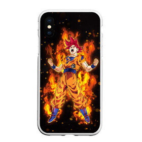 Чехол для iPhone XS Max матовый с принтом Dragon Ball в Екатеринбурге, Силикон | Область печати: задняя сторона чехла, без боковых панелей | anime | dragon ball | goku | драгон болл