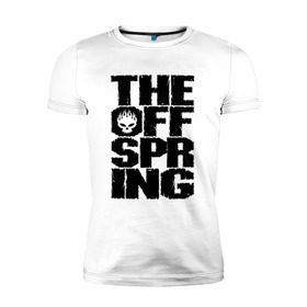 Мужская футболка премиум с принтом The Offspring в Екатеринбурге, 92% хлопок, 8% лайкра | приталенный силуэт, круглый вырез ворота, длина до линии бедра, короткий рукав | offspring | офспринг | оффспринг | рок