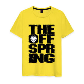 Мужская футболка хлопок с принтом The Offspring в Екатеринбурге, 100% хлопок | прямой крой, круглый вырез горловины, длина до линии бедер, слегка спущенное плечо. | offspring | офспринг | оффспринг | рок