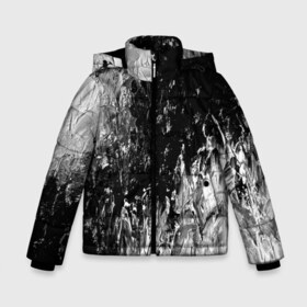 Зимняя куртка для мальчиков 3D с принтом GRAY&BLACK в Екатеринбурге, ткань верха — 100% полиэстер; подклад — 100% полиэстер, утеплитель — 100% полиэстер | длина ниже бедра, удлиненная спинка, воротник стойка и отстегивающийся капюшон. Есть боковые карманы с листочкой на кнопках, утяжки по низу изделия и внутренний карман на молнии. 

Предусмотрены светоотражающий принт на спинке, радужный светоотражающий элемент на пуллере молнии и на резинке для утяжки | abstraction | color | spray | tie dye | абстракция | акварель | живопись | искусство | краски | текстуры | цветные краски | яркие цвета