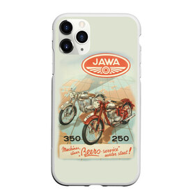 Чехол для iPhone 11 Pro Max матовый с принтом JAWA в Екатеринбурге, Силикон |  | Тематика изображения на принте: bike | jawa | moto | sport | байк | мото | спорт | ява